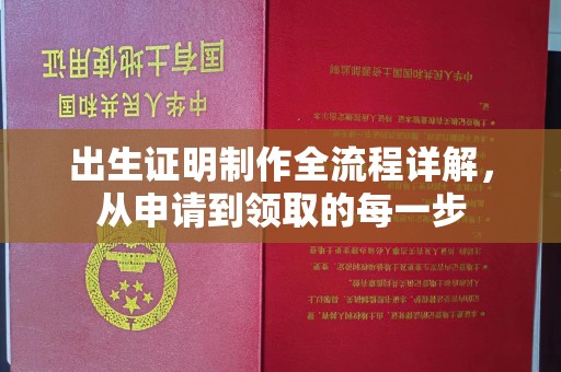 微山出生证明制作全流程详解，从申请到领取的每一步