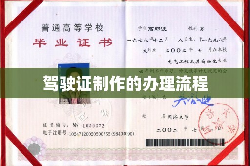 微山驾驶证制作的办理流程