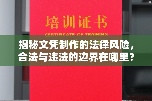 微山揭秘文凭制作的法律风险，合法与违法的边界在哪里？