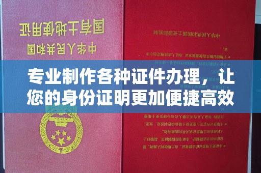 微山专业制作各种证件办理，让您的身份证明更加便捷高效