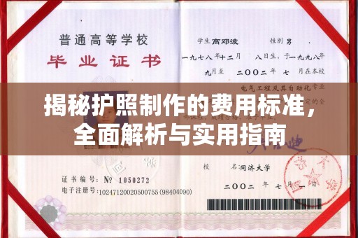 微山揭秘护照制作的费用标准，全面解析与实用指南