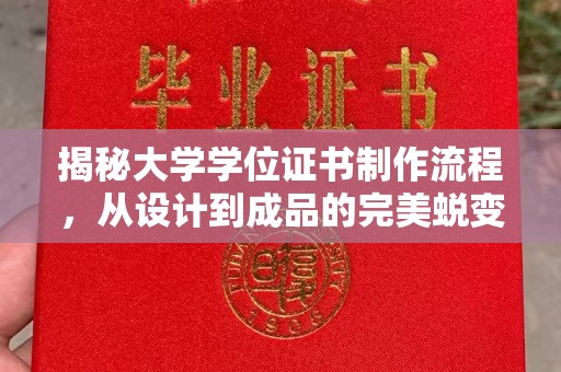 微山揭秘大学学位证书制作流程，从设计到成品的完美蜕变