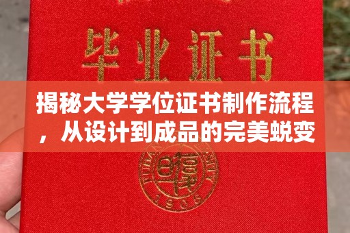 微山揭秘大学学位证书制作流程，从设计到成品的完美蜕变