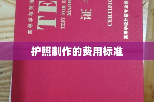 微山护照制作的费用标准