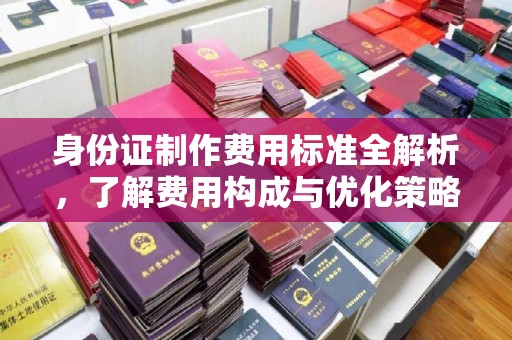 微山身份证制作费用标准全解析，了解费用构成与优化策略